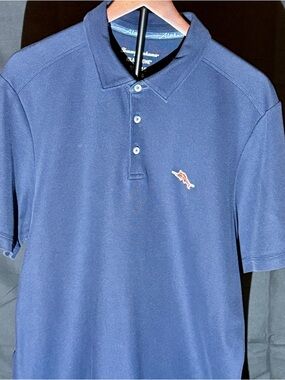Tommy Bahama Emfielder IslandZone Navy Supima Polo - XL Trim Fit